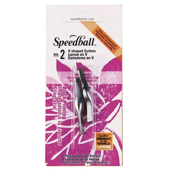 Speedball&#xAE; No. 2 V-Shaped Gouge Linoleum Cutter, 2ct.